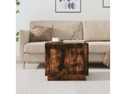 Vidaxl Mesa De Centro 51x50x44 Cm Derivados Madeira Carvalho Fumado