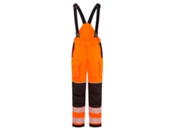 Calças Ignífugas De Alta Visibilidade Inverno Pw3 Modaflame Rain+ Naranja/negro / S
