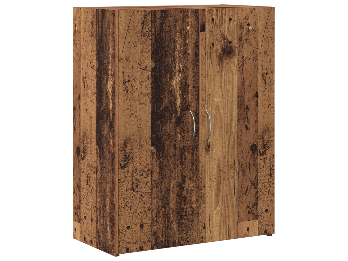 Conjunto 1 Armário De Escritório Vidaxl Castanho Derivados De Madeira (70 X 32 X 77.5 Cm)