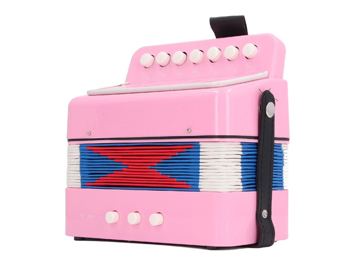 Laxiscreed Botão Accordion Para Iniciantes Com Controlo De 7 Teclas E 2 Baixos