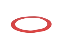 Alvo de Golfe em Anel de Silicone Vermelho 50.5cm S/MARCA
