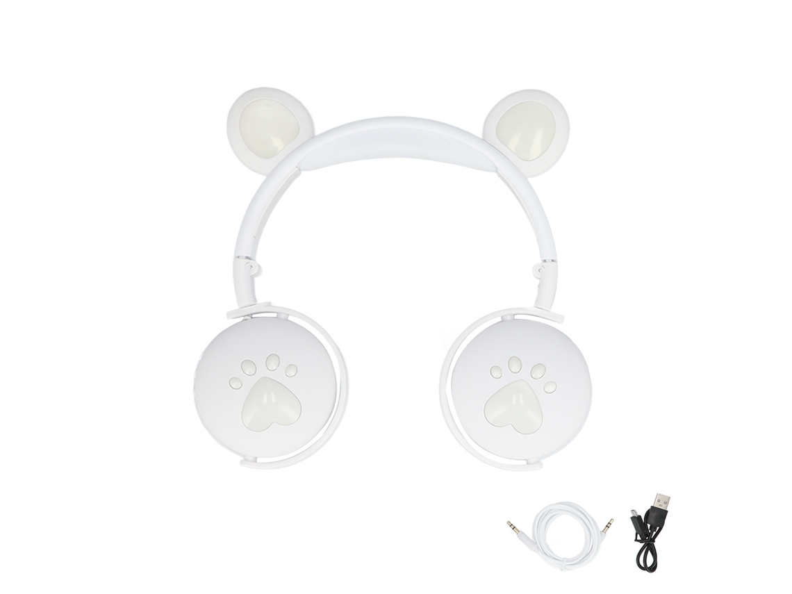 Fones de Ouvido Sem Fio LAXISCREED Cat Ear Led