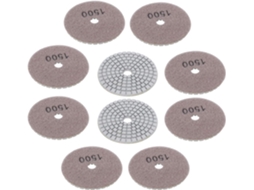 Discos De Lixa Diamantados 10 X 3 Polegadas Para Mármore E Concreto,