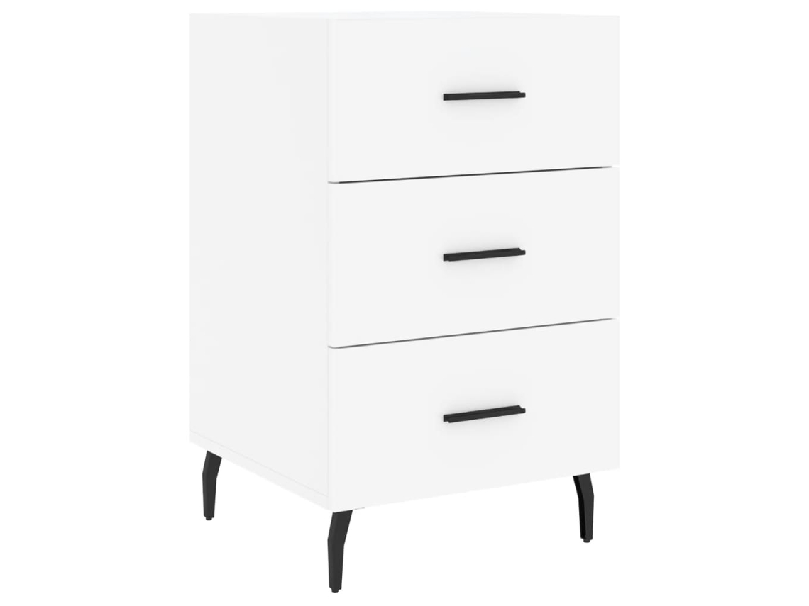 Maison Exclusive - Mesa De Cabeceira 40x40x66 Cm Derivados De Madeira Branco