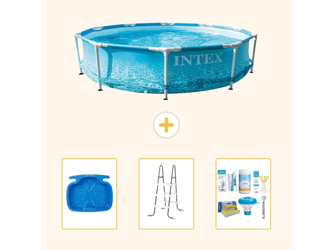 Piscina com Estrutura Redonda 305x76 Cm 4 peças S22440 INTEX