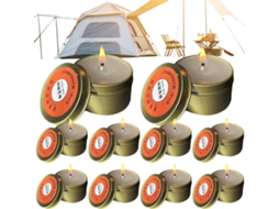 Pacote Com 10 Velas De Sobrevivência De Longa Duração E Sem Fumaça Para Uso Durante Quedas De Energi Gokoco