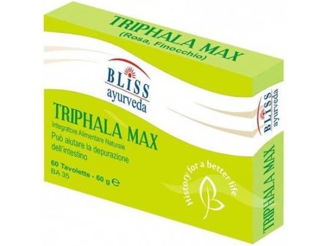 Chá BLISS AYURVEDA Triphala Max (60 tabletes)