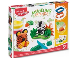 Plasticina MAPED CREATIV Conj. Animais Selvagens