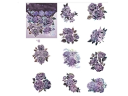 20 Adesivos De Flores Pet Em Diferentes Estilos Para Scrapbooking E Manuais Diy