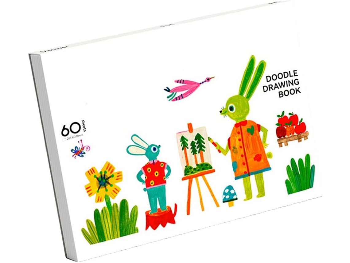 Livros De Desenho Para Crianças 60 Folhas Frente E Verso Para Desenhos Artísticos Para Rabiscar Gokoco