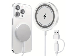 Carregador Magnético de 15 W para iPhone com tampa traseira indutiva STELASPLEN