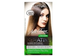 Caixa De Produtos Para Cabelo - Kativa - Alisado Sin Plancha Anti-encrespamiento Xtra Shine