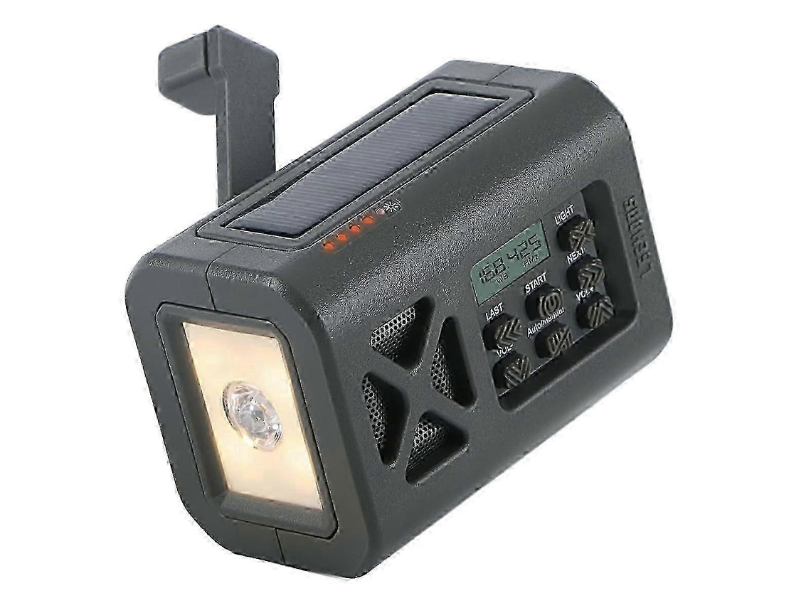 Rádio Meteorológico Solar De Manivela Com Alerta, Rádio De Emergência Portátil Com Alarme Sos, Rádio Am/fm Com Lanterna. Olysi Shop