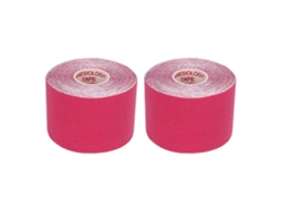 Vlrla-20262 Unidades Cinta De Kinesiología Atlético 5cm X 5m Protector De Músculo Para Fitness Bádminton Rojo Rosa