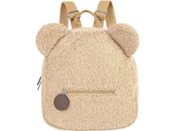 Mochila Mini Peluda para Crianças, Cáqui ZYBLSSBB
