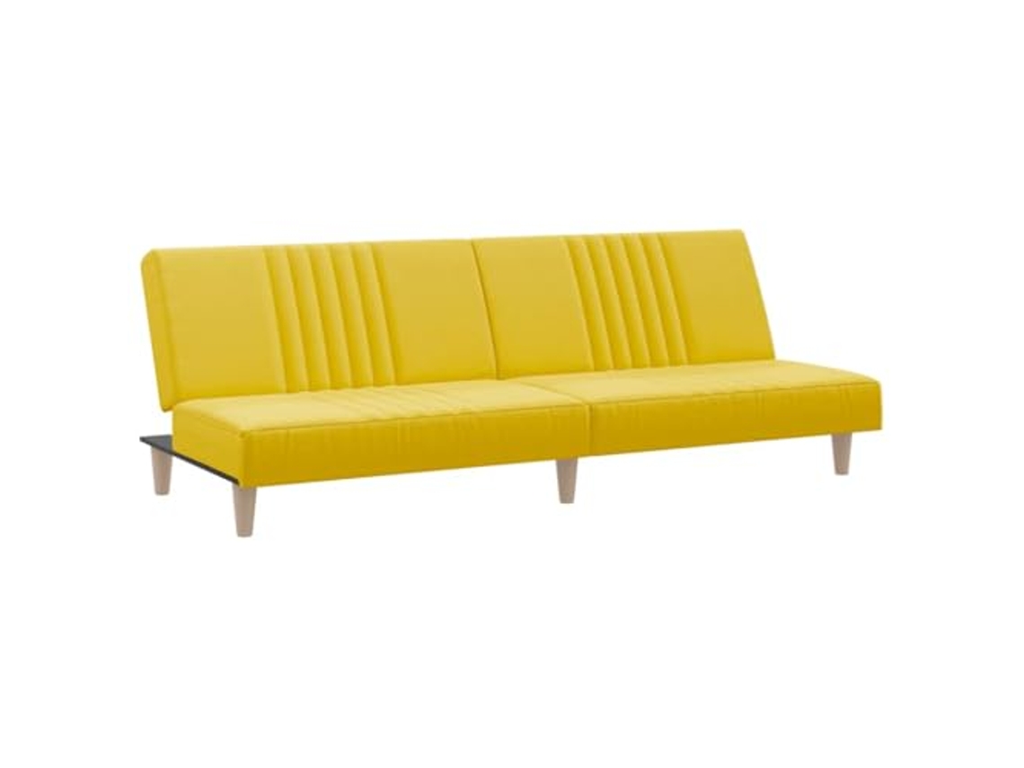 Sofa Bed, Sofa Beds Vidaxl Amarelo Tecido (n/a)