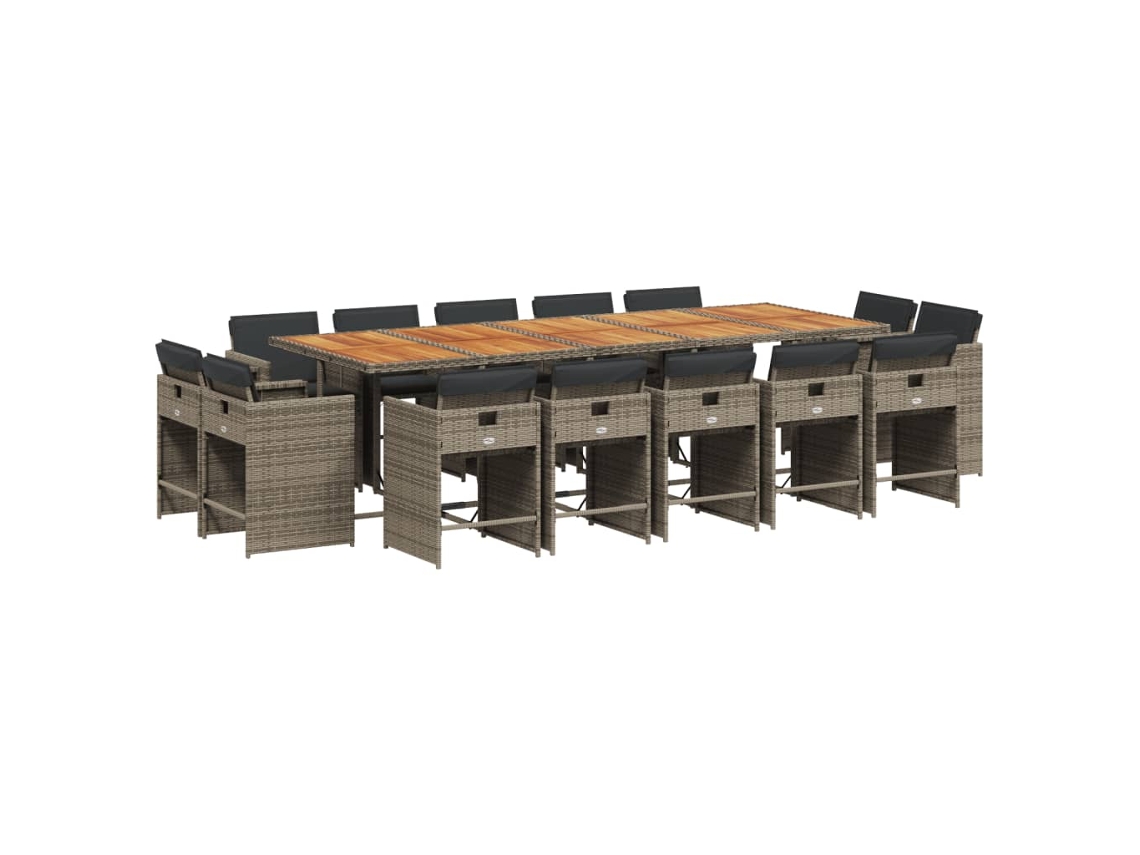 Garden Dining Set, Garden Dining Sets Vidaxl Cinzeto Rattan / Vime (n/a)