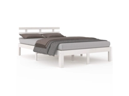 Bed Frame, Bed Frames Vidaxl Branco Madeira (140 X 200 Cm)