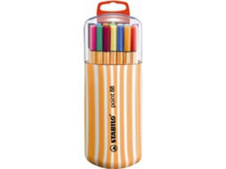 Pack 20 Canetas Fineliner STABILO Point 88 Multicor - Plástico)