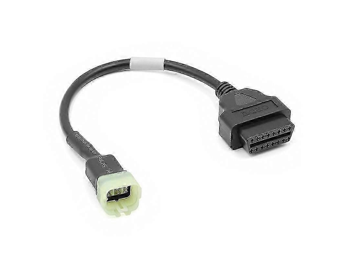 Adaptador De Cabo De Diagnóstico Para Moto Ktm 6 Pinos Para Obd2 16 Pinos - Conector Flexível E Durável Kawasaki 6p