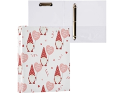 Pasta de Argolas com 3 Furos para Folhas Tamanho Carta , Organizador Fichário Prancheta, Supor (27,9 X 21,6 Cm)