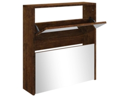 Shoe Cabinet, Shoe Cabinets Vidaxl Marrom Madeira Processada (n/a)