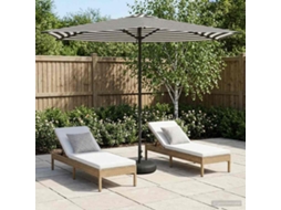 Vidaxl Parasol De Jardim Com Base 270 X 270 Cm Poliéster Retangular