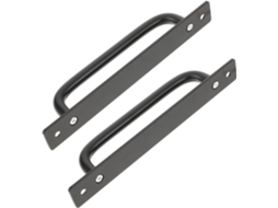 Conjunto De 2 Puxadores Alumínio Childweet Para Portas Correr, Na Cor Preta, Com Design Moderno E Resistentes A Riscos