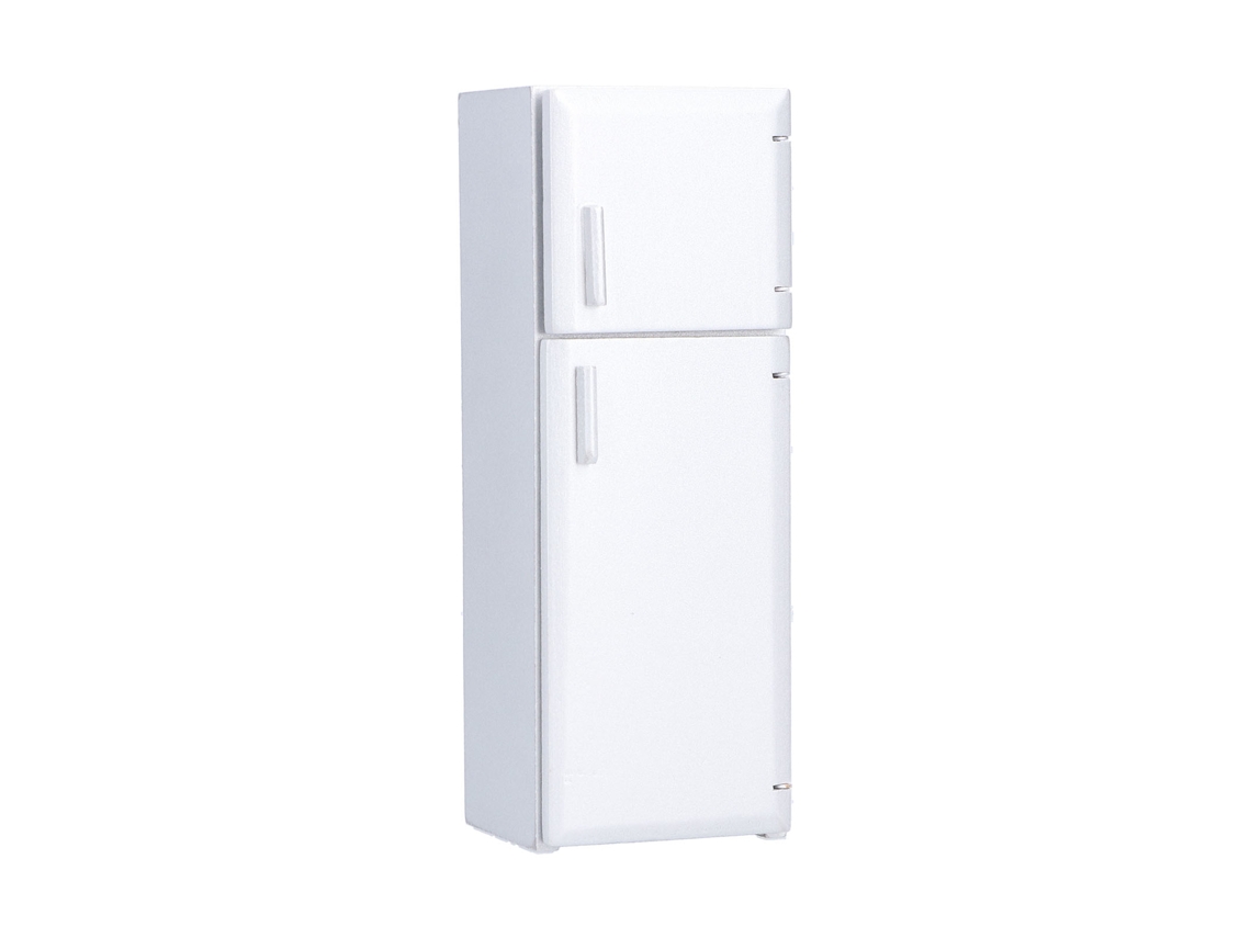 Rebe-nevera Miniatura De Madeira Para Casa De Bonecas 1:12 Refrigerador Móvel Decoração Presente Brinquedo Prata