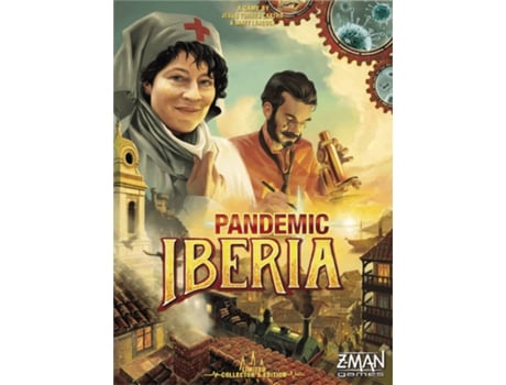 Jogo de Tabuleiro Z-MAN GAMES Pandemic: Iberia (Idade Mínima: 8 Anos - Nível de Dificuldade: Intermédio)
