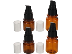 Nuobesty Com 4 Frascos Cosméticos Marrom-claro, 40ml E 60ml, Com Dispensador De Bomba.
