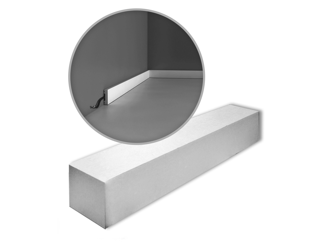 Rodapé ORAC Decor Axxent Sx162-Box-10 Rodapés 10 Peças