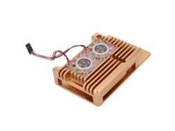 Laxiscreed Caixa De Alumínio Para Raspberry Pi 4b Com Ventoinha E Dissipador De Calor