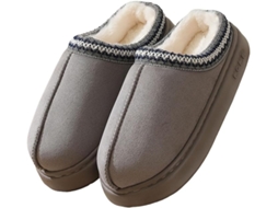Pantufas Unissex Fechadas, Quentes Com Espuma Viscoelástica, Sola Antiderrapante Para Uso Interno E Externo