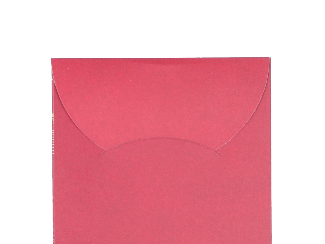 Envelope Vermelho (com Estampa Dourada) (mini Bloqueador De Porta) Eoocoo