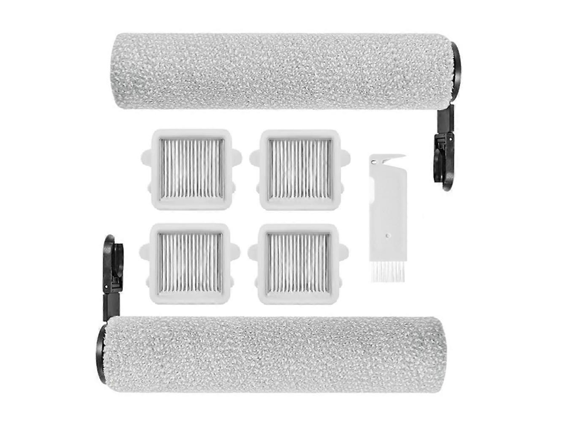 Acessórios Para Aspirador De Pó Roborock F25 / F25 Ace: 2 Escovas Rotativas E 4 Filtros Hepa De Reposição.