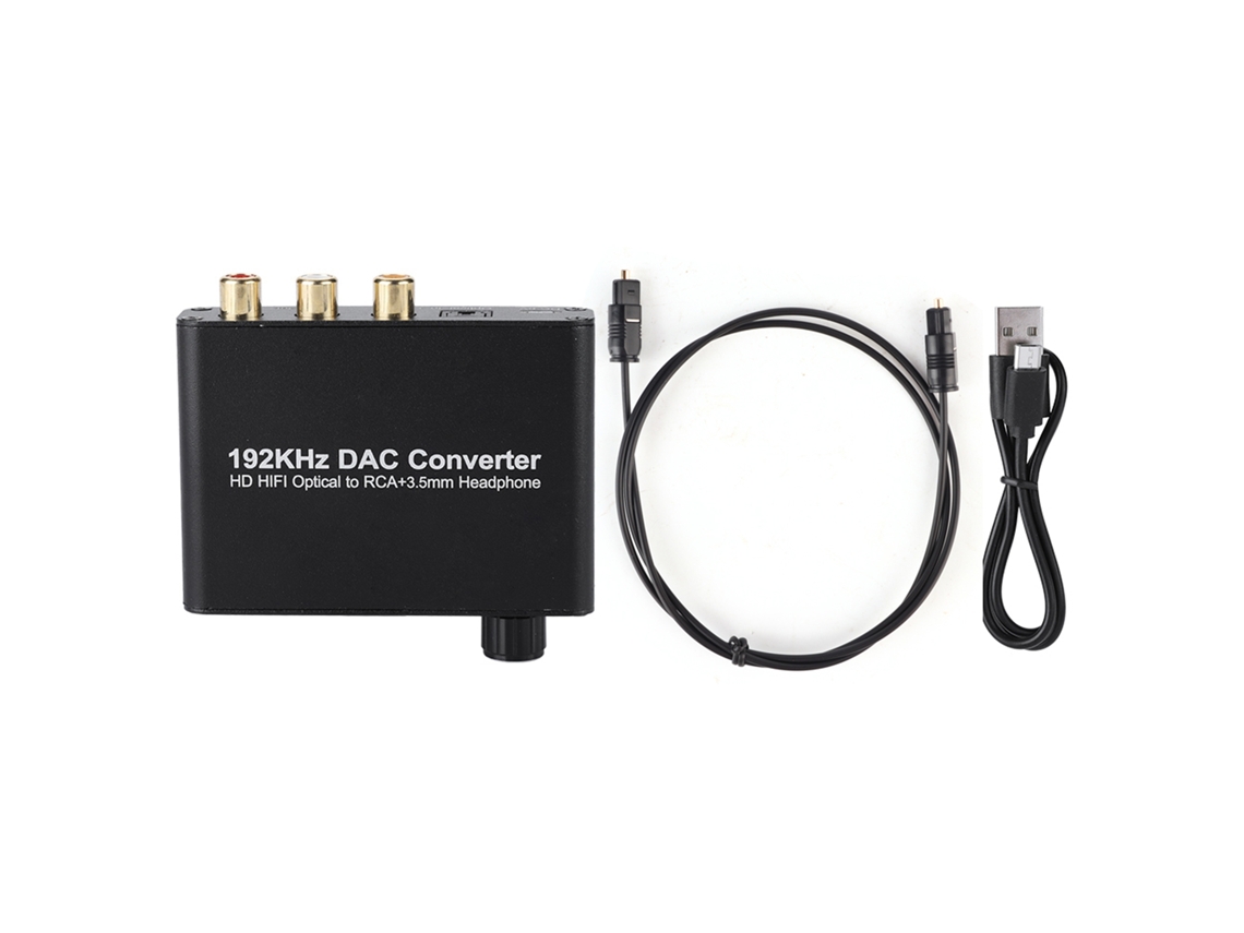 Conversor Analógico Óptico Coaxial Toslink Digital Hd 5.1, Decodificador de Áudio Digital CHABERLU