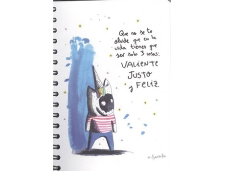 Livro Cuaderno A5 Justo, Valiente Y Feliz de Vários Autores