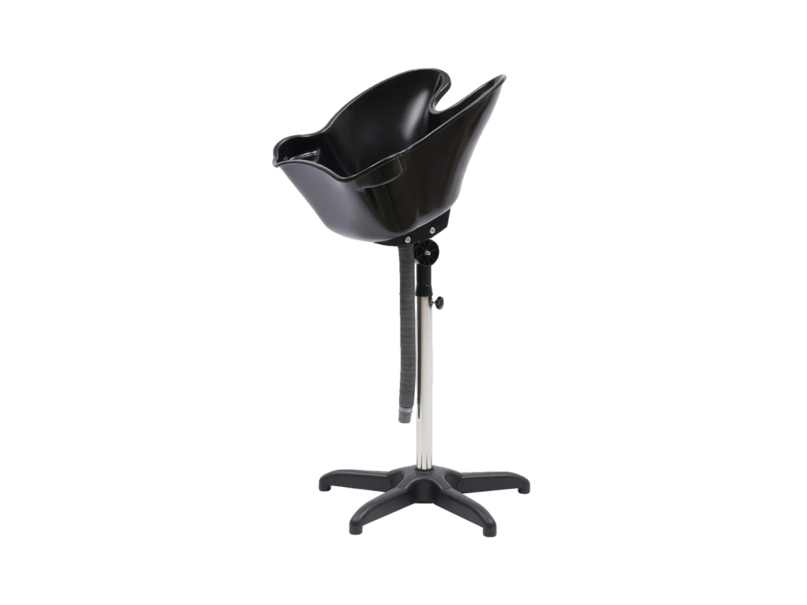 Bacia De Lavagem De Cabelo, Altura Ajustável, Design Ergonômico, Preto