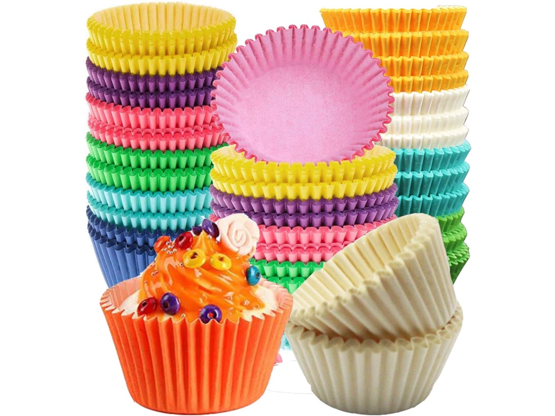 500 Unidades De Forminhas Para Cupcakes, Embalagens Copos Papel Descartáveis