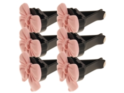 Conjunto De 6 Peças Clipes Difusores Aromatizador Ar Para Carro,laços Decorativos Painel E Porta