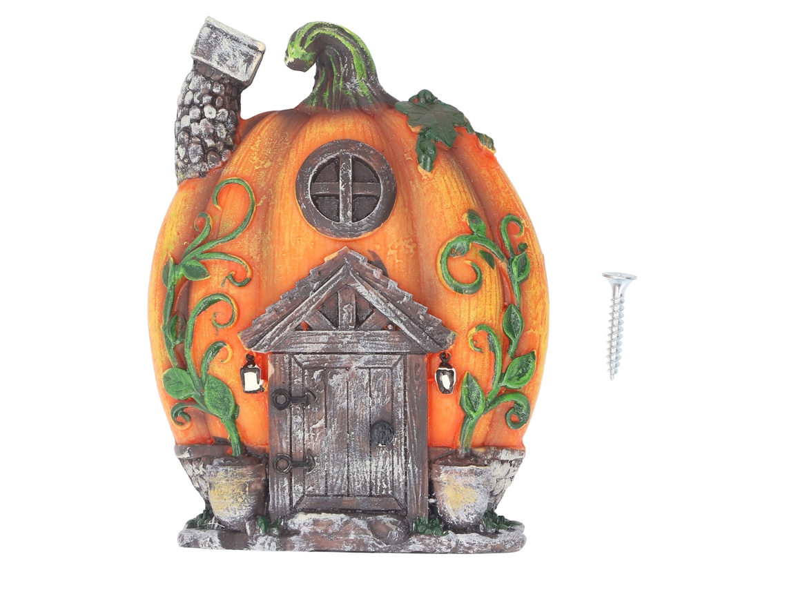 Porta de Fada Miniatura de Resina com Parafuso Pintura Ecológica para Jardim Árvore | S/MARCA