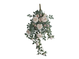 Decoração de Porta com Videira de Rosas Artificiais LAXISCREED