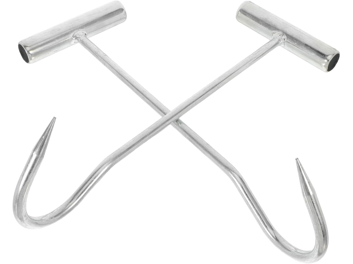 Solustre Gancho De Reboque Manual Metal (2 Peças) Para Tampa Bueiro, F