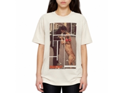 Rockinstone Rocky Movie And Doggy Solid Natural Adult T-shirt Size:m