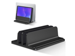 Lurelia Suporte Vertical Para Portátil Ajustável, Antiderrapante, Em Liga De Alumínio, Compatível Com Macbook, Tablet, Portátil, Em Preto