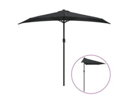 Balcony Parasol, Balcony Parasols Vidaxl Preto Tecido (n/a)