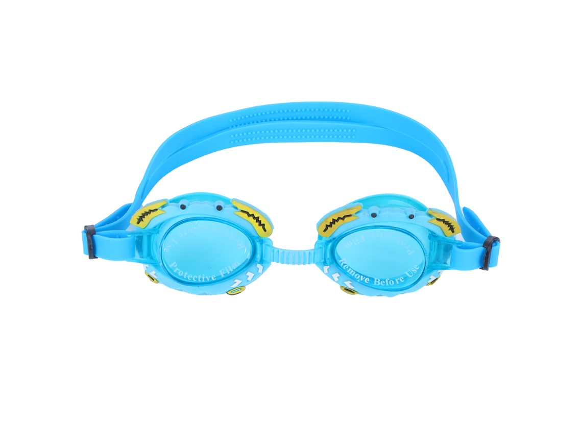 Óculos de Natação Infantil Azul À Prova D'água com Plugues de Ouvido Silicone