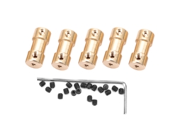 5pcs Acoplamento De Eixo De Cobre Para Motor Conector Junção Transferência (2.3-3.0mm)