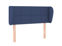 Cabeceira de Cama C/ Abas Tecido 103x23x78/88 Cm Azul MAISON EXCLUSIVE